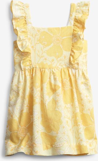 Flutter Apron Šaty dětské GAP | Žlutá | Dívčí | 12-18 měsíců - obrázek 2