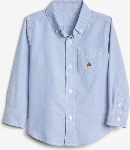 Oxford Button-Down Košile dětská GAP | Modrá | Chlapecké | 12-18 měsíců - obrázek 1