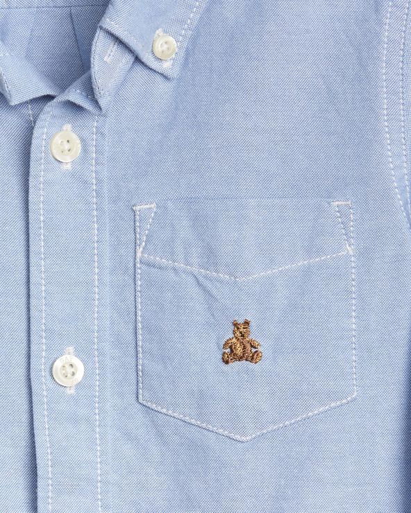 Oxford Button-Down Košile dětská GAP | Modrá | Chlapecké | 12-18 měsíců - obrázek 3