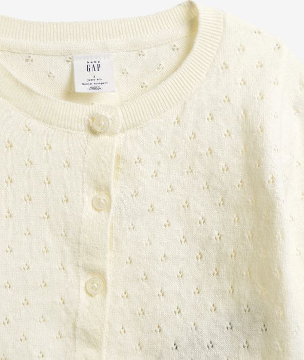 Est Fast Cardi Svetr dětský GAP | Bílá | Dívčí | 18-24 měsíců - obrázek 3