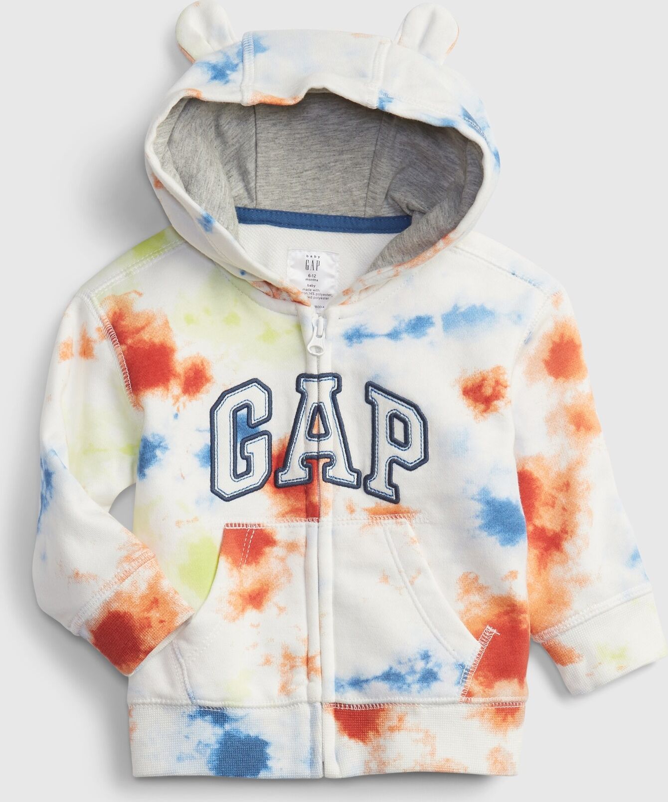 GAP barevné dětská mikina Logo fr ft arch fz hood - fash - 12-18M - obrázek 1