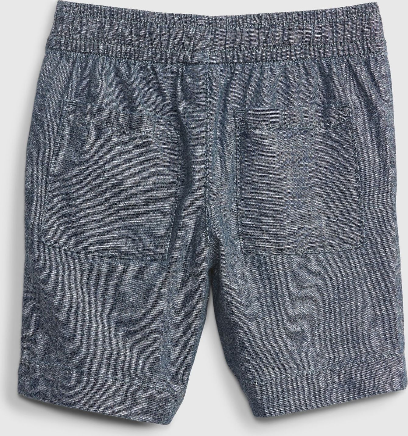 GAP šedé dětské kraťasy chambray pull-on shorts - 12-18M - obrázek 2