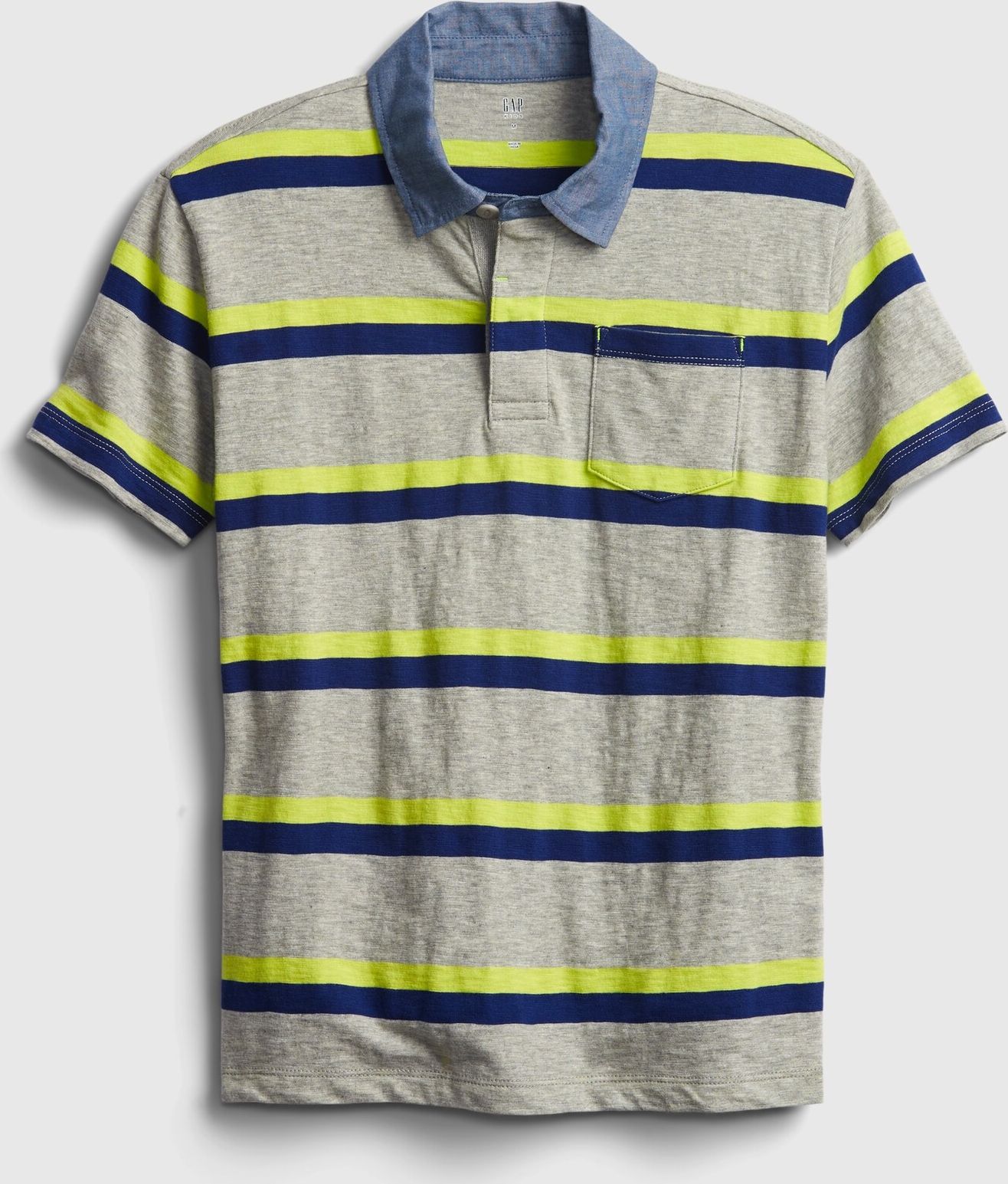 GAP barevné dětské tričko chambray - XS - obrázek 1