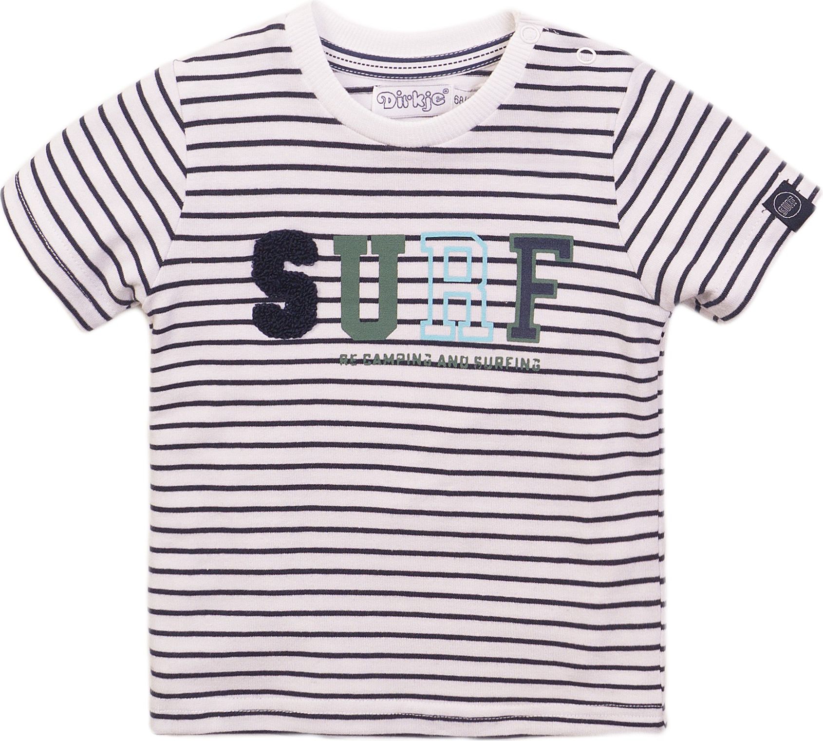 DIRKJE Tričko kr. rukáv 86 Navy+Stripe - obrázek 1