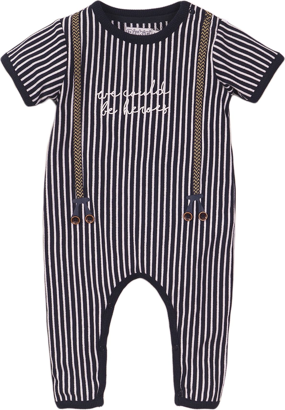 DIRKJE Overal letní kr.rukáv 62 Navy+Stripe - obrázek 1