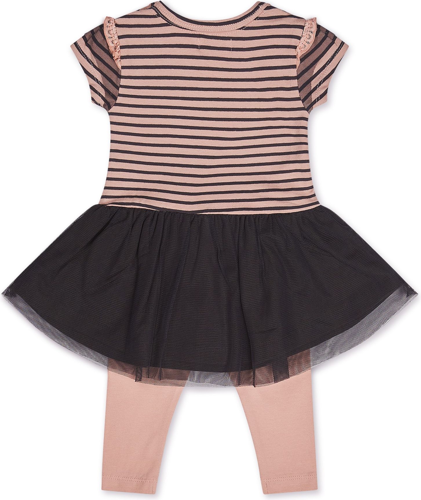 DIRKJE Set 2dílný šaty 80 Smokey Pink+Smokey Grey - obrázek 2