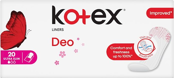 KOTEX Slipové vložky Liners Ultraslim Deo 20 ks - obrázek 1