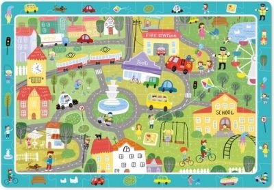TM Toys Dodo Puzzle s hledáním obrázků Život v městě 80 dílků - obrázek 3