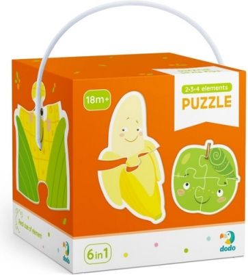 TM Toys Dodo Puzzle 2-3-4 dílků Ovoce a zelenina - obrázek 1
