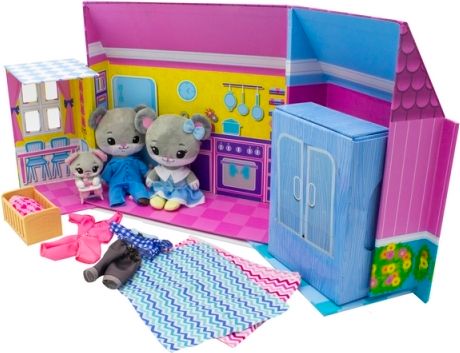 TM Toys TINY TUKKINS - domeček Deluxe (3 plyšáci s doplňky) - obrázek 1