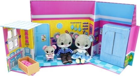 TM Toys TINY TUKKINS - domeček Deluxe (3 plyšáci s doplňky) - obrázek 6