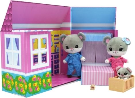 TM Toys TINY TUKKINS - domeček Deluxe (3 plyšáci s doplňky) - obrázek 7
