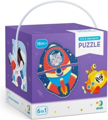 TM Toys Dodo Puzzle 2-3-4 dílků Transport - obrázek 1