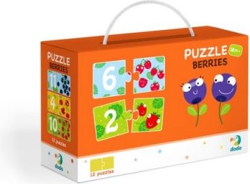 TM Toys Dodo Puzzle Duo Čísla Brouci 12x2 dílků - obrázek 1