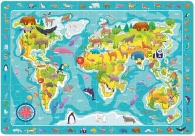 TM Toys Dodo Puzzle s hledáním obrázků Svět zvířat 80 dílků - obrázek 3