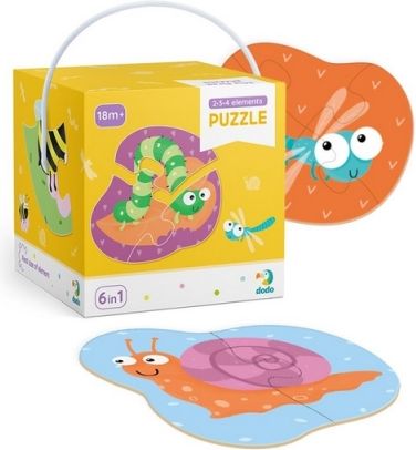 TM Toys Dodo Puzzle 2-3-4 dílků Brouci - obrázek 2