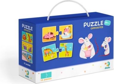 TM Toys Dodo Puzzle Duo Protiklady 12x2 dílků - obrázek 1