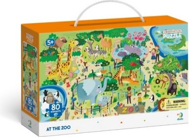 TM Toys Dodo Puzzle s hledáním obrázků ZOO 80 dílků - obrázek 1