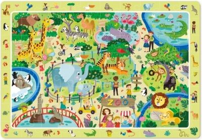 TM Toys Dodo Puzzle s hledáním obrázků ZOO 80 dílků - obrázek 3