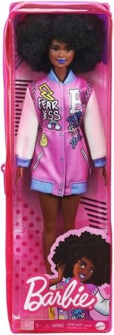 Barbie modelka 156 v Letterman bundě GRB48 - obrázek 3