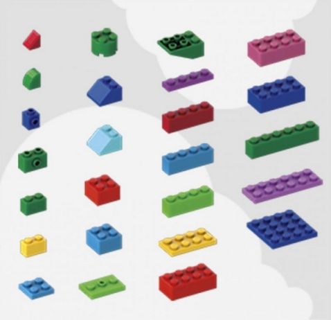 Mega Construx Duhový kyblík s kostkami - obrázek 3