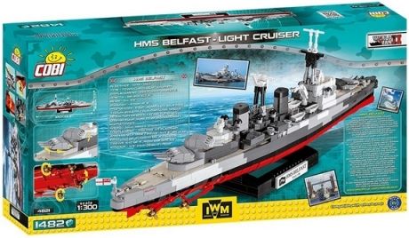 Cobi 4821 II WW HMS Belfast, 1:300, 1482 k - obrázek 2