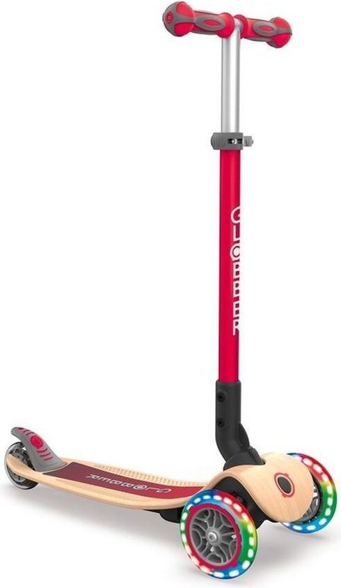 Globber Globber Koloběžka Primo Foldable Wood Light Red - obrázek 1