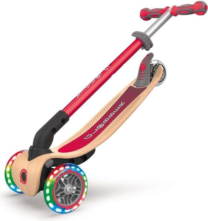 Globber Globber Koloběžka Primo Foldable Wood Light Red - obrázek 2