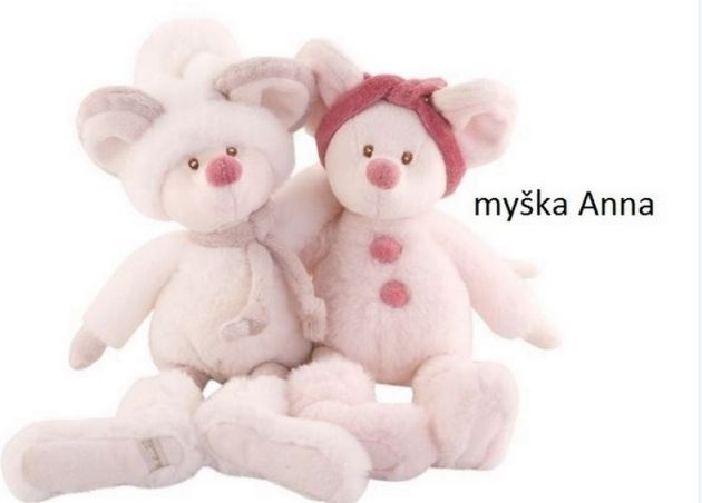 BK ANNA myška růžová  (25cm) - obrázek 1