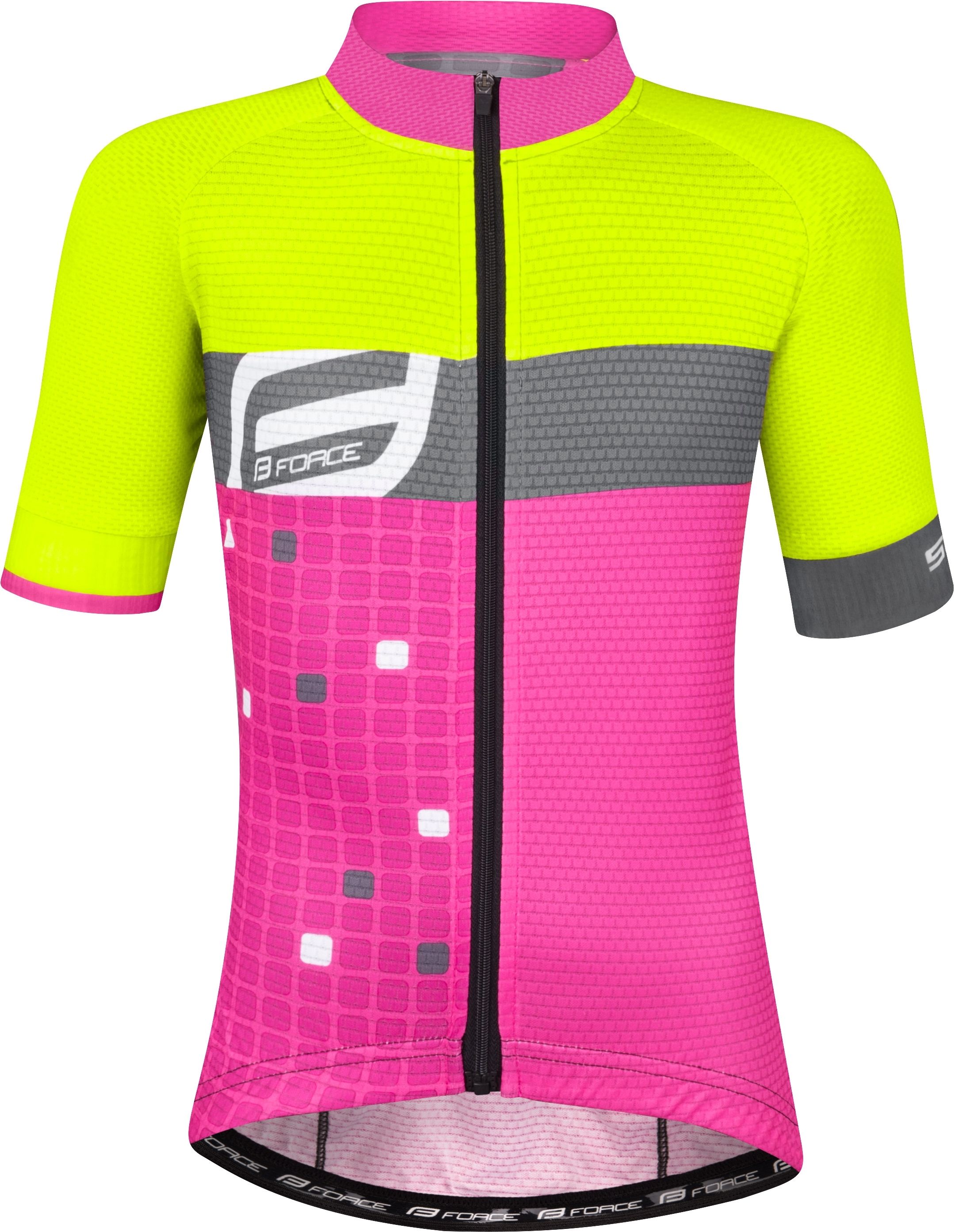 Force dres dětský F Kid Square fluo-růžový 128-140 - obrázek 1