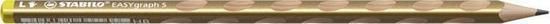 Grafitová tužka "Easygraph S", zlatá, HB, trojhranná, tenká, pro leváky, STABILO - obrázek 1