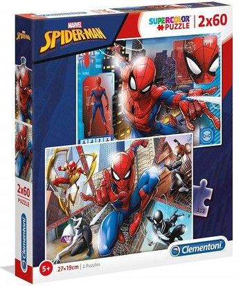 CLEMENTONI Puzzle Spiderman: Do akce 2x60 dílků - obrázek 1