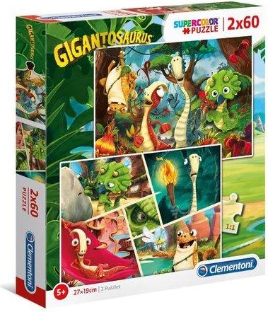 CLEMENTONI Puzzle Gigantosaurus 2x60 dílků - obrázek 1