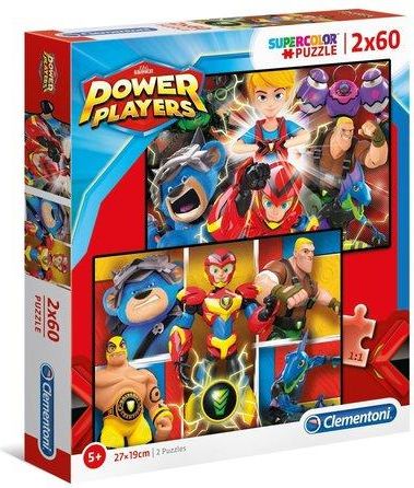 CLEMENTONI Puzzle Power Players 2x60 dílků - obrázek 1