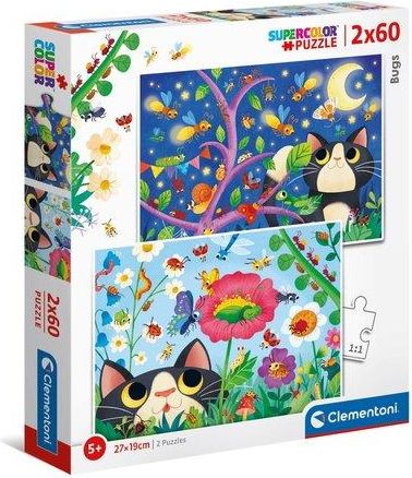 CLEMENTONI Puzzle Broučci 2x60 dílků - obrázek 1