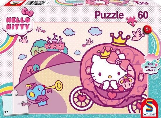 SCHMIDT Třpytivé puzzle Hello Kitty: Princezna 60 dílků - obrázek 1