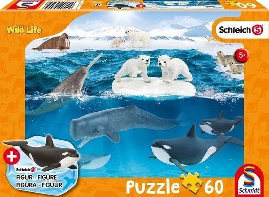 SCHMIDT Puzzle Schleich V Antarktidě 60 dílků + figurka Schleich - obrázek 1
