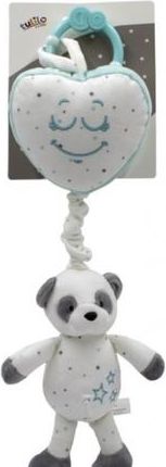 Tulilo Závěsná plyšová hračka s melodií Medvídek Panda - mátová - obrázek 1