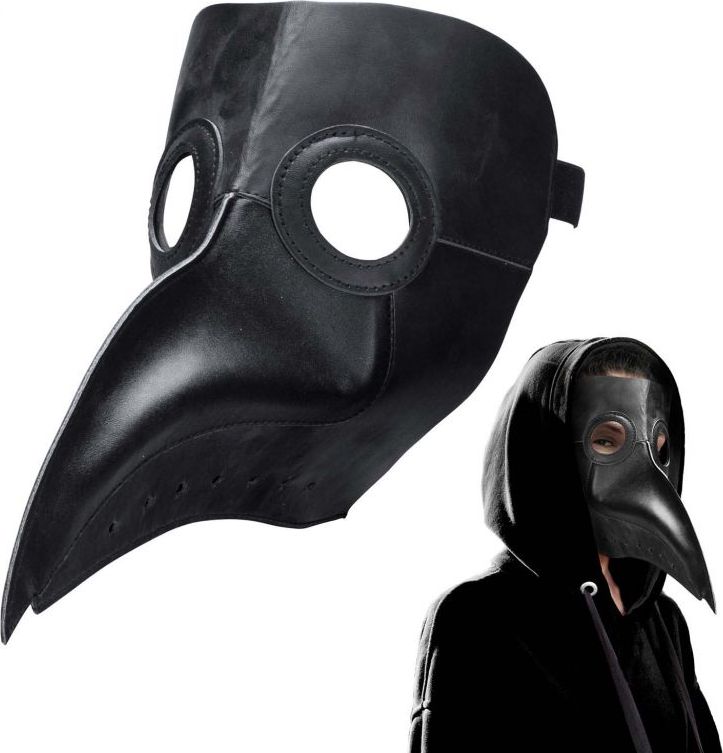 Maska morový doktor, univerzální velikost - obrázek 8