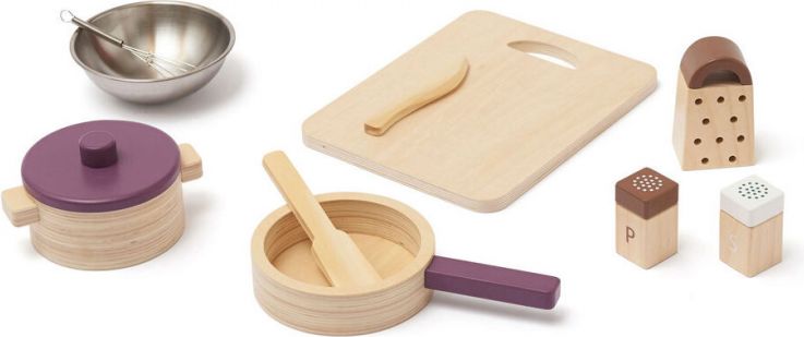 Kids Concept Sada na vaření dřevěná Bistro