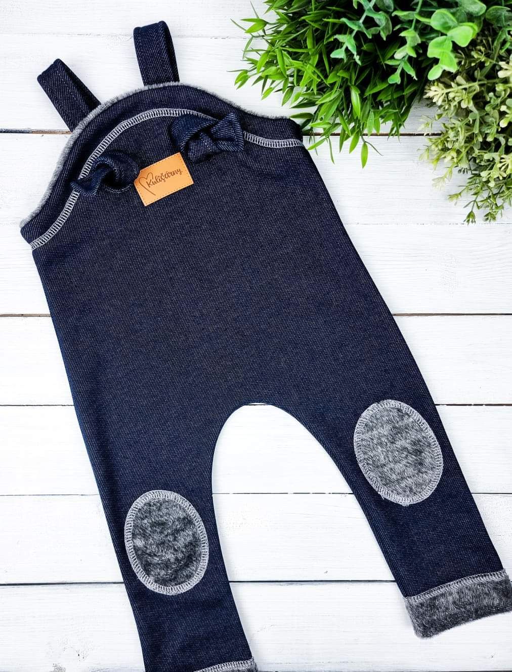 Kulišárny (handmade) Laclové tepláčky zateplené ,,Jeans,, VELIKOST: 56