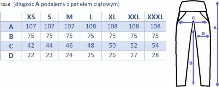 Be MaaMaa Be MaaMaa Těhotenské legíny s pásem a kapsami - černé, vel. L, K19 - obrázek 4