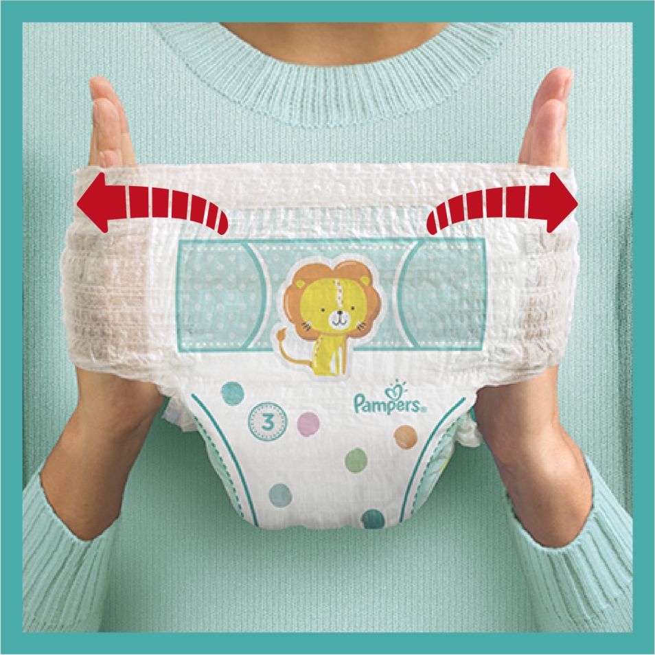 Plenkové Kalhotky Pampers Pants Velikost 3 6kg-11kg 56 ks - obrázek 1