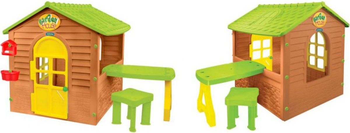 Mochtoys Zahradní domek se stolečkem a stoličkou - obrázek 1