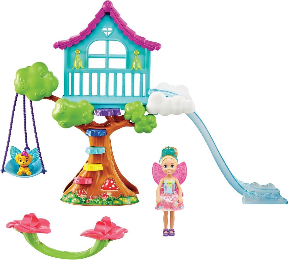 Mattel Barbie Chelsea s domkem na stromě herní set - obrázek 1