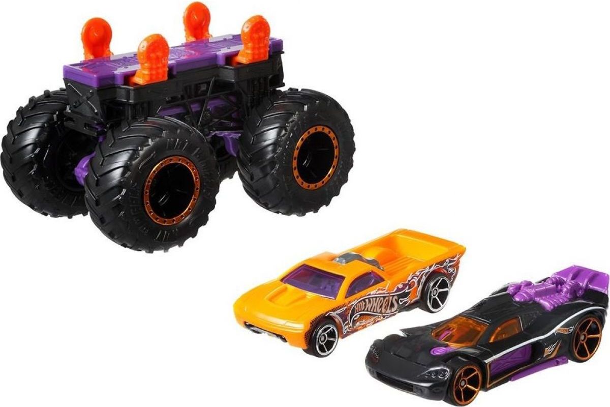 Hot Wheels Monster trucks stvořitel černofialový podvozek - obrázek 1