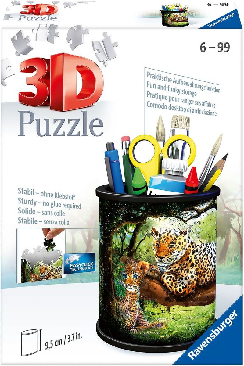 Ravensburger 3D Puzzle Stojan na tužky Divoká příroda 54 dílků - obrázek 1