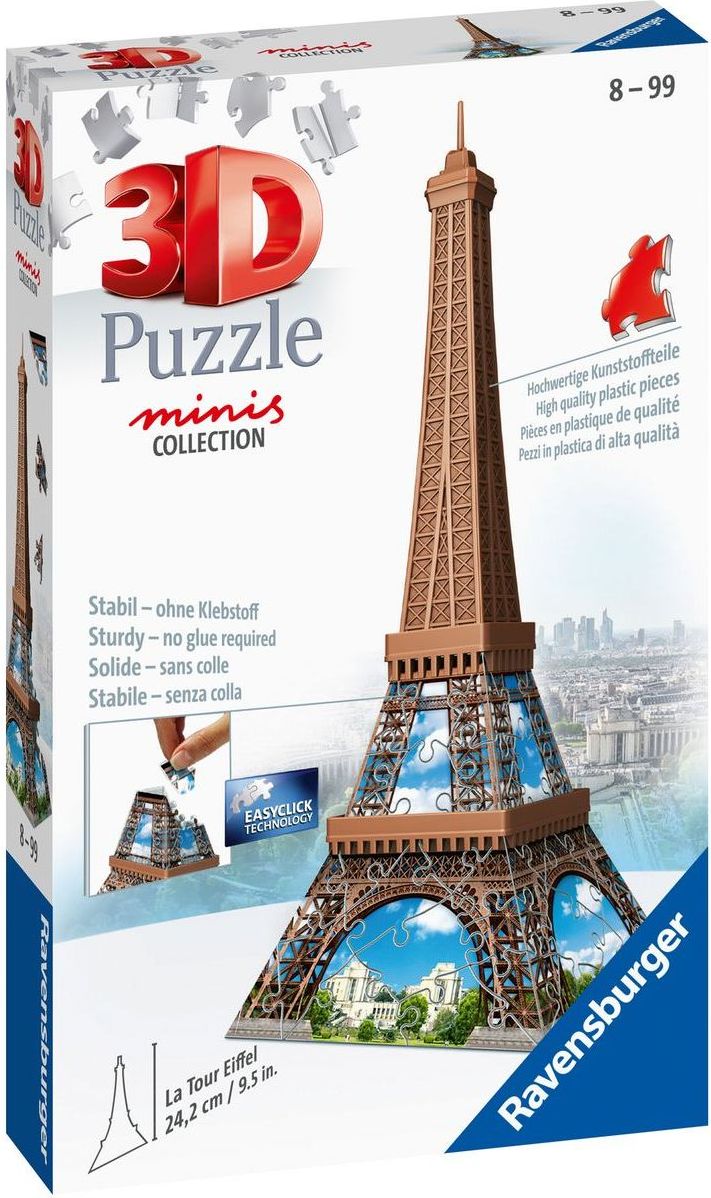 Ravensburger 3D Puzzle Mini budova Eiffelova věž položka 54 dílků - obrázek 1