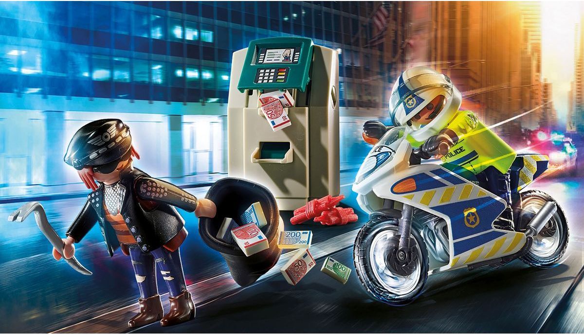 Playmobil 70572 Policejní motorka: Pronásledování lupiče - obrázek 3