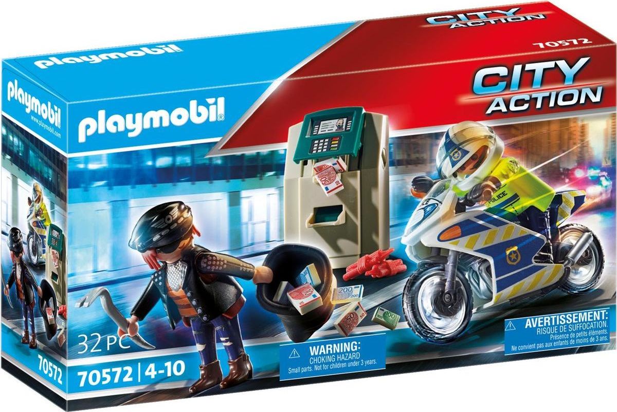 Playmobil 70572 Policejní motorka: Pronásledování lupiče - obrázek 4